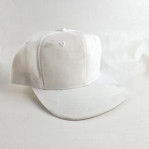 Headliner Snapback Hat Mens Off White One Size Structured Cap Vintage Blank